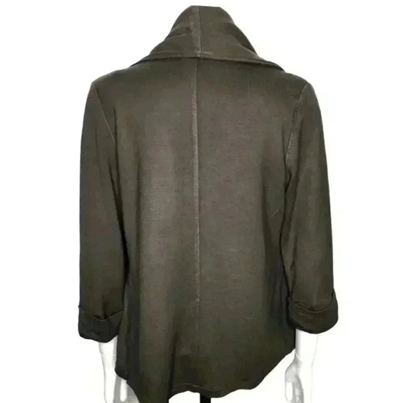 Apanage Brown Knit Cardigan Shawl Collar Size 10 - Picture 4 of 4